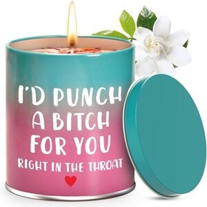 Funny Scented Candle I’d Punch A B itch For You Gift NEW